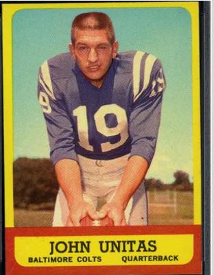 19 JOHNNY UNITAS Baltimore Colts NFL QB White Mint Throwback Jersey