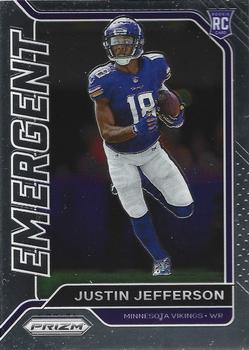 Justin Jefferson Rookie Card 2020 NFL Panini Prizm PSA Graded 