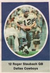 ROGER STAUBACH NFL FOOTBALL 1979 DALLAS COWBOYS CARD schedule BRANIFF