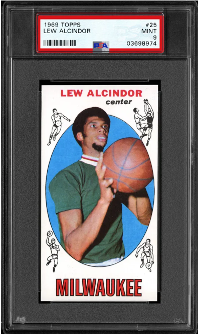 1969 Lew Alcindor Topps Rookie Card #25