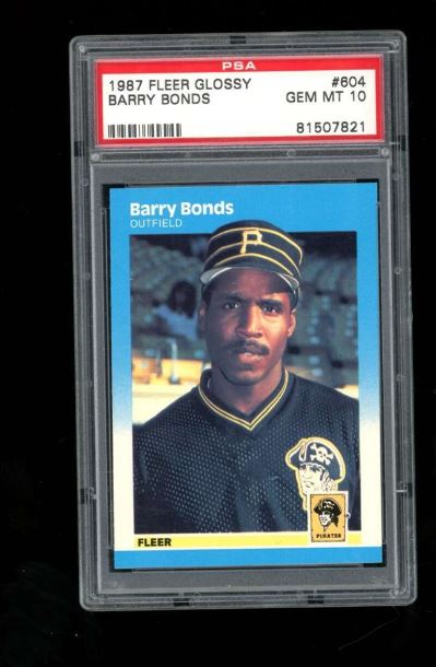 1987 Fleer Glossy Barry Bonds RC #604