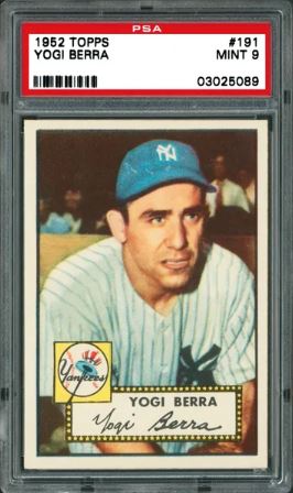 1952 Topps Yogi Berra #191