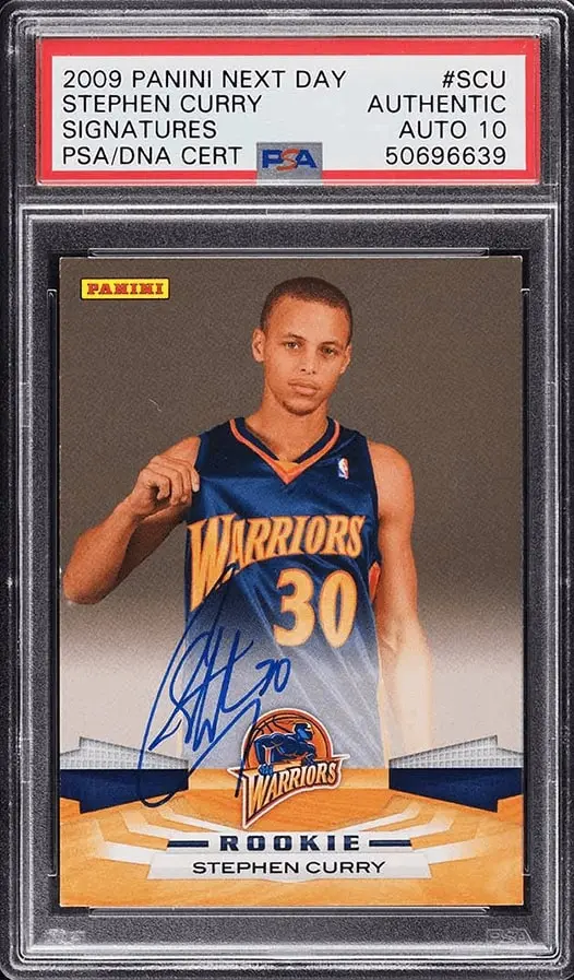 Panini Next Day Signatures Stephen Curry Rookie Auto #SCU