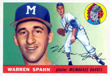 1958 Topps Baseball #270 Warren Spahn Milwaukee Braves Very Good PSA 3.5