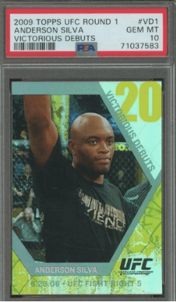 2009 Topps UFC Round 1 Anderson Silva Rookie Card RC Victorious Debut VD#1