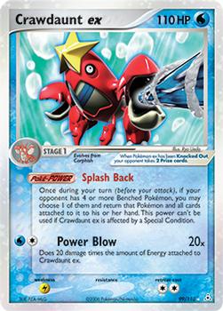 crawdaunt pokemon card | Toys | Pokemon RarityUncommon Hit Points130 HP Colorless Vise Grip (30) Darkness Crawdaunt ex (99/110) [EX: Holon