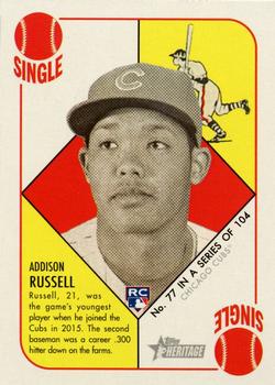 Addison Russell 2017 Topps Series 1 World Series Card #78 