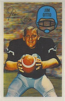 Jim Otto Autographed Card Raiders No COA 