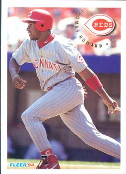 1993-96 Cincinnati Reds Thomas Howard #22 Game Used White Hat 7 DP22662