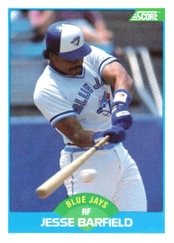 1985 Fleer - Jesse Barfield #99 (Outfielder) - Autographed…