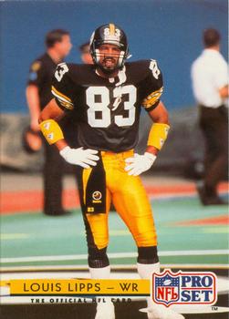 249 Louis Lipps - Pittsburgh Steelers - 1990 Score Football – Isolated Cards