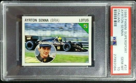 1986 Panini Supersport Italian Ayrton Senna #31
