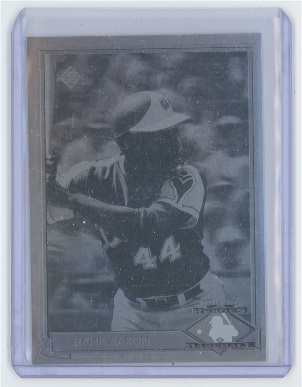 hank aaron holographic baseball card Hank Aaron Upper Deck baseball hologram insert card 1991 main image 1