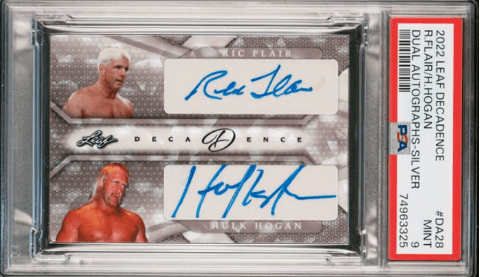 2022 Leaf Decadence Dual Auto Card Hulk Hogan / Ric Flair /2 #DA28