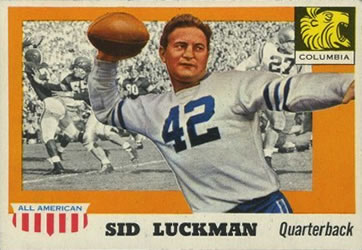 : 1948 Bowman # 107 Sid Luckman Chicago Bears (Football Card) PSA  PSA 3.00 Bears : Collectibles & Fine Art