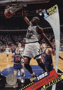 1992 Topps Archives Shaquille O'Neal Rookie Card #150 (Gold)