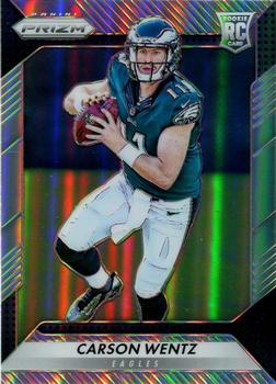 2019 Panini Select Jumbo Prizm White Carson Wentz Jersey Autograph #D02/10  - Sportsnut Cards