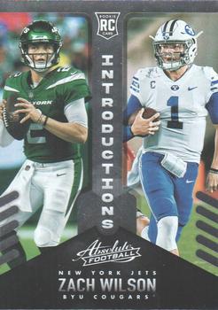 Zach Wilson 2021 Panini Absolute Football #102 RC