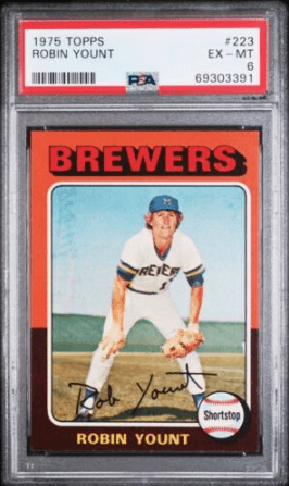 1975 Topps Robin Yount Rookie Card #223