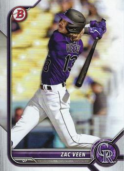 : 2020 Leaf Draft #32 Zac Veen Colorado Rockies (1st