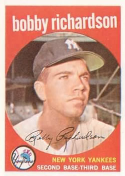 Bobby Richardson 1957 Topps baseball Card #286