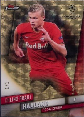 2019 Topps Chrome Bundesliga Erling Haaland Superfractor 1/1 #91— $210,330