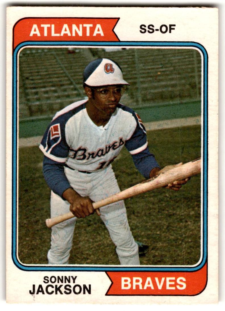 Autographed Sonny Jackson Atlanta Braves 1970 TOPPS card #413