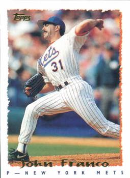 John Franco autographed baseball card (New York Mets) 1998 Upper Deck #164