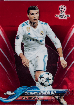 2017 Topps Chrome UEFA Champions League Red Refractor Cristiano Ronaldo #93 /10