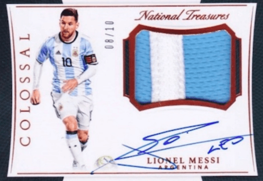 2018 Panini National Treasures Lionel Messi Autographs