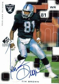 Lot - 1995 Upper Deck Hand Signed Tim Brown Raiders #56