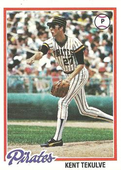 Kent Tekulve autographed baseball card (Pittsburgh Pirates) 1983