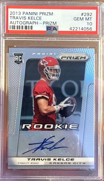 2013 Panini Prizm Travis Kelce Rookie Autograph Prizm #292