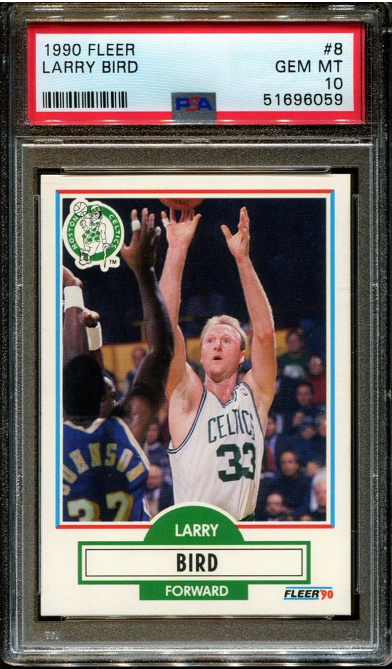 1990 Fleer Larry Bird #8