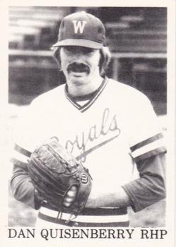Dan Quisenberry Autographed 1980 Topps Rookie Card #667 Kansas City Royals  Beckett BAS #12058701 - Mill Creek Sports