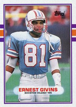 Fun Cards: 1988 Topps Ernest Givins (NFL, baseball-style) – The Writer's  Journey