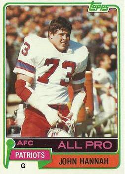 1982 Topps #150 John Hannah Value - Football