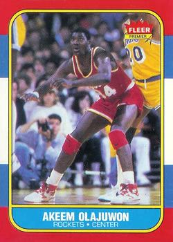 1985 Star All-Rookie Team #1 Hakeem Olajuwon Value null