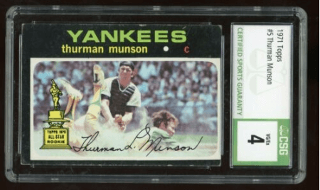 1971 Topps Thurman Munson #5 (ALL-STAR ROOKIE)