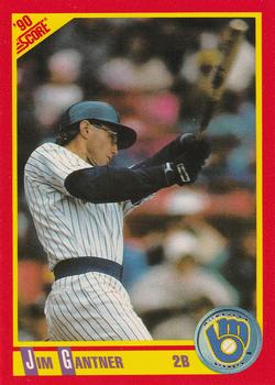 1990 Donruss #291 Jim Gantner Baseball Card - Milwaukee Brewers