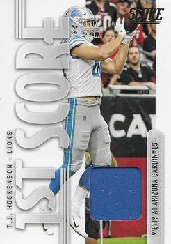 : 2019 Absolute Football Absolute Rookie Materials #37 T.J. Hockenson  Jersey Piece Detroit Lions RC Official Panini NFL Trading Card : Everything  Else