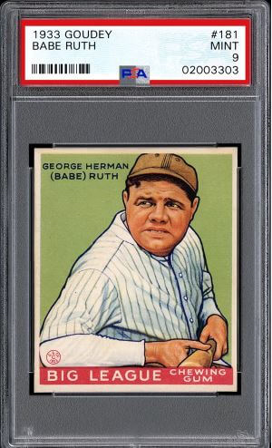 1933 Goudey Babe Ruth #181