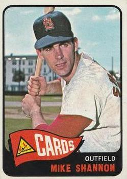 1968 Topps Mike Shannon st Louis Cardinals-3rd Base 