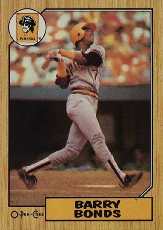 1987 c #320 Barry Bonds Rookie Card