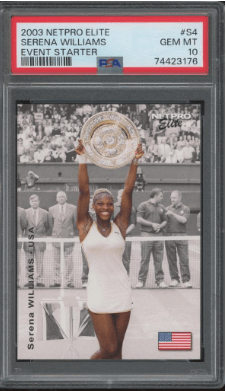 2003 NetPro Elite Event Starter Serena Williams Rookie Card #S4
