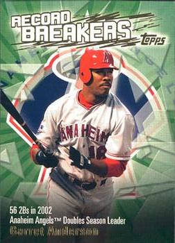 1997 DONRUSS SIGNATURE GARRET ANDERSON . ANAHEIM ANGELS #55