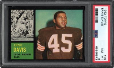 1962 Topps Ernie Davis Rookie Card #36