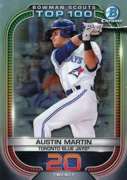  2021 Bowman Chrome Prospects #BCP-87 Austin Martin