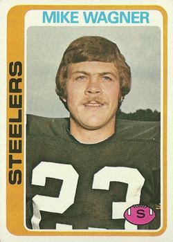 Steelers Mike Wagner Authentic Signed 1976 Topps #501 Card