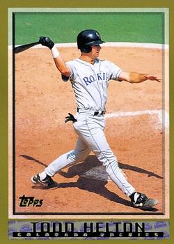 Todd Helton Topps rookie baseball card